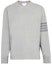 Buy 톰브라운 그레이 4-스트라이프 코튼 긴팔 티셔츠 MJS117A-06769-055