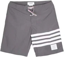 Order Thom Browne Abu-abu Celana Pendek Kasual Waterproof 4-Stripe MTU223A-05415-035