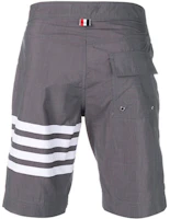 Lookbook Thom Browne Abu-abu Celana Pendek Kasual Waterproof 4-Stripe MTU223A-05415-035