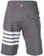 Lookbook Thom Browne Abu-abu Celana Pendek Kasual Waterproof 4-Stripe MTU223A-05415-035