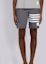 Sizing Thom Browne Abu-abu Celana Pendek Kasual Waterproof 4-Stripe MTU223A-05415-035