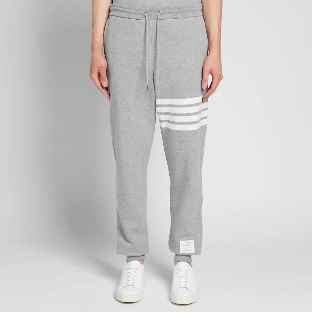Purchase トムブラウン グレー 4ストライプ ニットスウェットパンツ クラシック春スタイル MJQ008H-00535-068