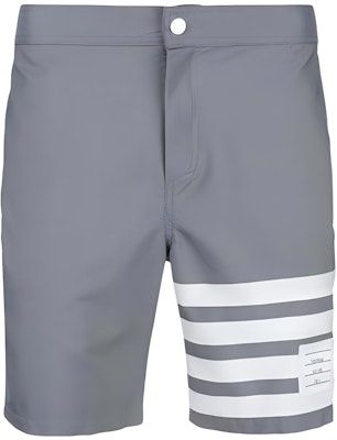 Thom Browne 夏日灰色四條紋標誌休閒短褲 MTT006A-04429-035 Buy Thom Browne 夏日灰色四條紋標誌休閒短褲 MTT006A-04429-035