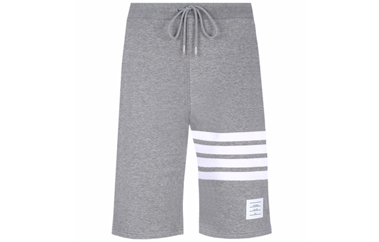 Thom Browne Grey Classic Striped Relaxed Shorts Spring Style MJQ012H-00535-068