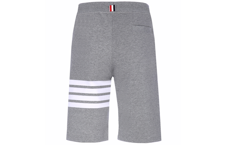Lookbook Thom Browne Pantalones Cortos Grises Clásicos a Rayas Estilo Primavera Relaxado MJQ012H-00535-068