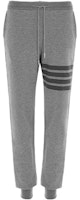 Thom Browne Grey Four-Stripe Cotton Mid-Waist Knit Joggers for Men MJQ008A-06910-035 Thom Browne Grey Four-Stripe Cotton Mid-Waist Knit Joggers for Men MJQ008A-06910-035