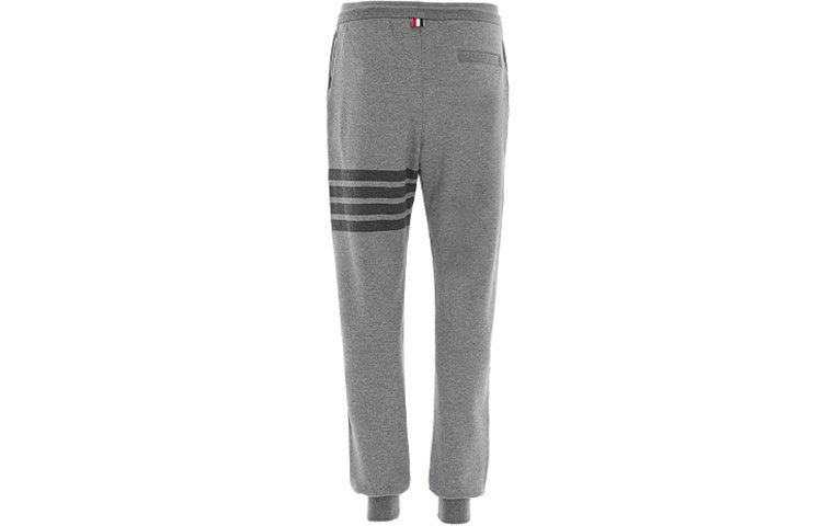 Lookbook トムブラウン メンズ グレー 4ストライプ コットン ミッドウエスト ニットジョガー MJQ008A-06910-035