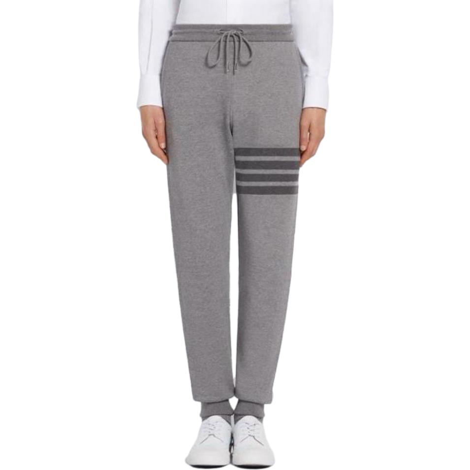 Sizing トムブラウン メンズ グレー 4ストライプ コットン ミッドウエスト ニットジョガー MJQ008A-06910-035