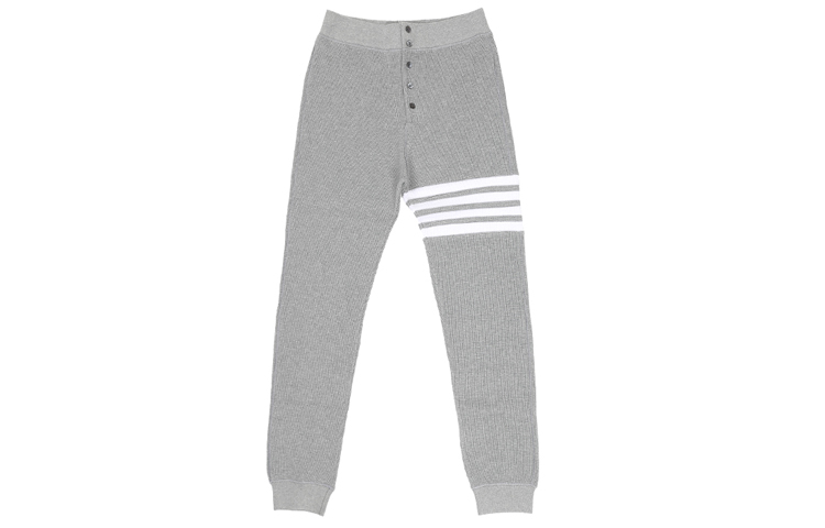 Order Thom Browne 灰色四條紋針織運動褲 MJB012A-05802-035