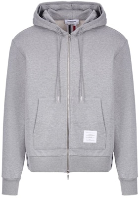 トムブラウン グレー フーディー シグネチャーストライプ付き MJT153A-03377-055 Order トムブラウン グレー フーディー シグネチャーストライプ付き MJT153A-03377-055