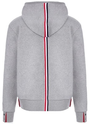 トムブラウン グレー フーディー シグネチャーストライプ付き MJT153A-03377-055 Lookbook トムブラウン グレー フーディー シグネチャーストライプ付き MJT153A-03377-055