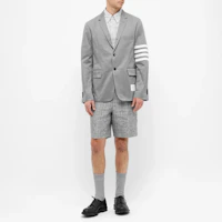 Lookbook Thom Browne Grey IVY BOY Classic Striped Blazer Back-to-School Edition. MJU490A-03788-035