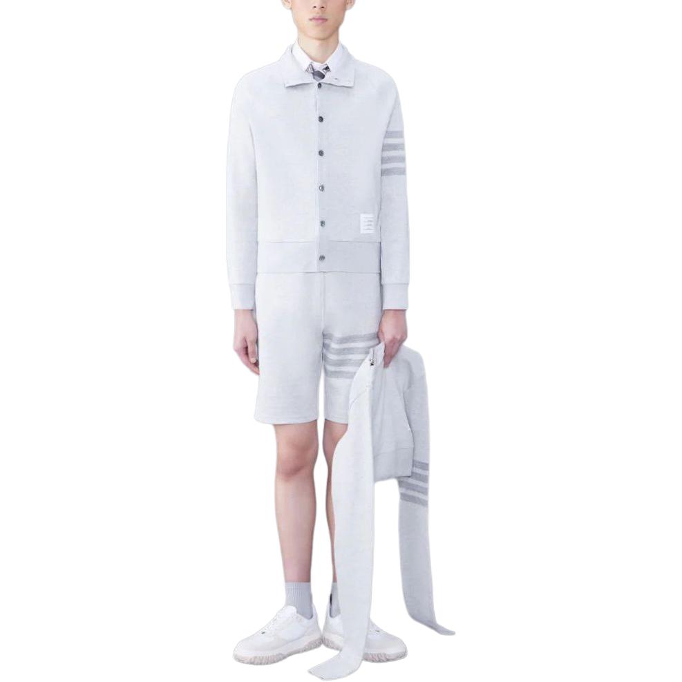 Lookbook 汤姆布朗灰色标志印花长袖纽扣卫衣 MJT412A-J0051-065