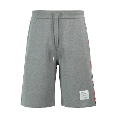 Thom Browne Grey Shorts with Side Striped Tricolor Detail. MJQ096A-03377-055