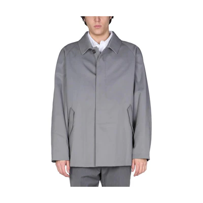 Thom Browne Grey Solid Color Loose Fit Casual Long Sleeve Jacket MJO153A-06111-035