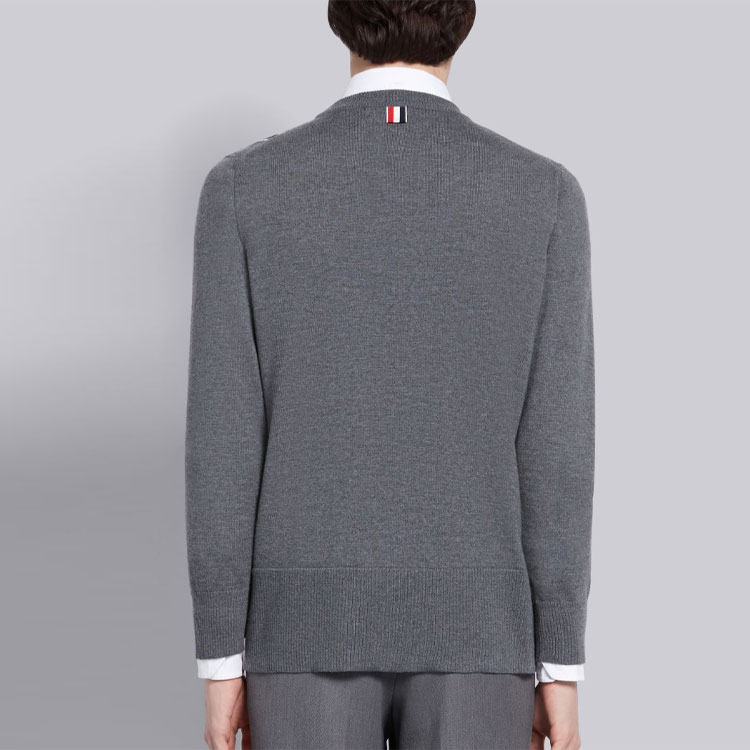 Thom Browne Grey Striped Casual Sweater MKA305A-00014-035 圖 6