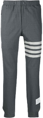 톰 브라운 남성용 그레이 스트라이프 치노 팬츠 - 가을 컬렉션 MTT012A-06146-035 Buy 톰 브라운 남성용 그레이 스트라이프 치노 팬츠 - 가을 컬렉션 MTT012A-06146-035