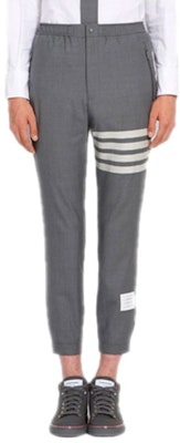 톰 브라운 남성용 그레이 스트라이프 치노 팬츠 - 가을 컬렉션 MTT012A-06146-035 Purchase 톰 브라운 남성용 그레이 스트라이프 치노 팬츠 - 가을 컬렉션 MTT012A-06146-035