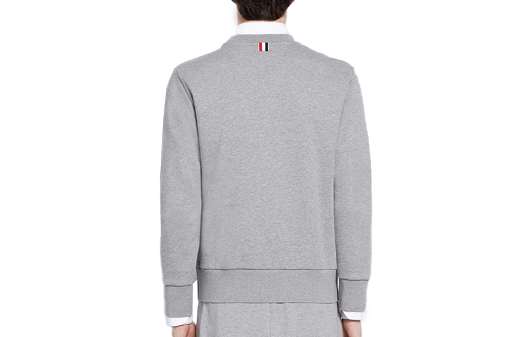 Lookbook Thom Browne 灰色條紋棉質羅紋套頭衫 MJT234A-03377-055