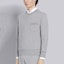 Purchase Thom Browne 灰色條紋棉質羅紋套頭衫 MJT234A-03377-055