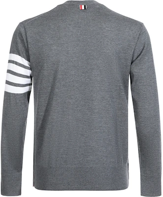 Sweater Lengan Panjang Bergaris Kelabu Thom Browne MKA002A-00014-038 Lookbook Sweater Lengan Panjang Bergaris Kelabu Thom Browne MKA002A-00014-038