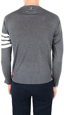 Sweater Lengan Panjang Bergaris Kelabu Thom Browne MKA002A-00014-038 Purchase Sweater Lengan Panjang Bergaris Kelabu Thom Browne MKA002A-00014-038
