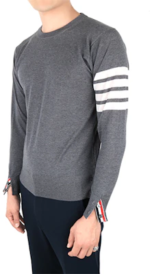 Sweater Lengan Panjang Bergaris Kelabu Thom Browne MKA002A-00014-038 Details for Sweater Lengan Panjang Bergaris Kelabu Thom Browne MKA002A-00014-038