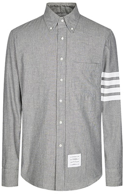 THOM BROWNE 灰色條紋長袖襯衫 春季系列 MWL272E-00111-035 Order THOM BROWNE 灰色條紋長袖襯衫 春季系列 MWL272E-00111-035