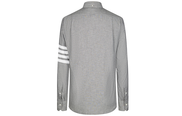 Lookbook THOM BROWNE 灰色條紋長袖襯衫 春季系列 MWL272E-00111-035