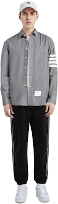 THOM BROWNE 灰色條紋長袖襯衫 春季系列 MWL272E-00111-035 Purchase THOM BROWNE 灰色條紋長袖襯衫 春季系列 MWL272E-00111-035