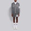 Lookbook Thom Browne Grey Striped Nylon Zip-Up Jacket MJT266A-06859-045