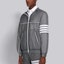 Details for Thom Browne Grey Striped Nylon Zip-Up Jacket MJT266A-06859-045