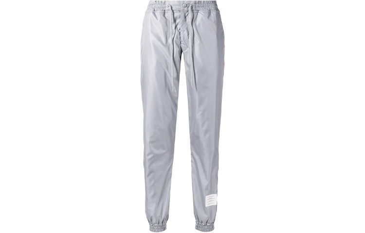 Thom Browne Grey Sweatpants with Red White Blue Stripes () MJQ070A-03215-055