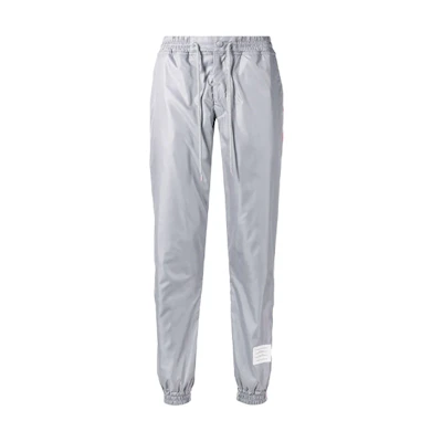 Thom Browne Grey Sweatpants with Red White Blue Stripes () MJQ070A-03215-055