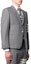 Details for THOM BROWNE 灰色羊毛西裝外套四條紋 - 秋季系列 MJC001A-06146-035