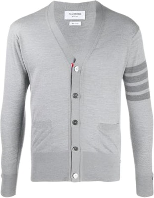Cardigan de Lana Gris Clásico 4-Bar Thom Browne SS21 MKC002B-00014-055 Buy Cardigan de Lana Gris Clásico 4-Bar Thom Browne SS21 MKC002B-00014-055