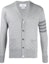 Order Cardigan de Lana Gris Clásico 4-Bar Thom Browne SS21 MKC002B-00014-055