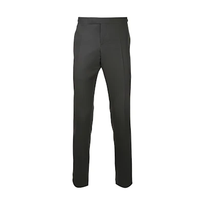 Thom Browne Grey Wool Straight-Leg Cropped Casual Pants MTC159A-00626-025