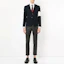 Lookbook Thom Browne Celana Kasual Abu-abu Wool Straight-Leg Cropped Pria. MTC159A-00626-025