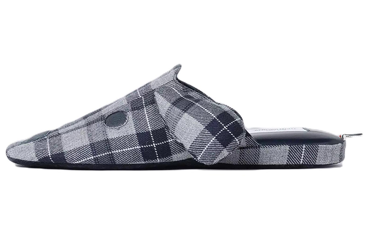 Thom Browne Hector Slippers 'Grey Black Shearling' MFL052A08155