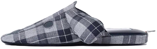 Thom Browne Hector Slippers 'Grey Black Shearling' MFL052A08155 Thom Browne Hector Slippers 'Grey Black Shearling' MFL052A08155