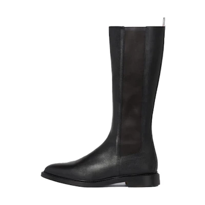 Thom Browne High-Top Chelsea Boot 'Pebble Grain Black'