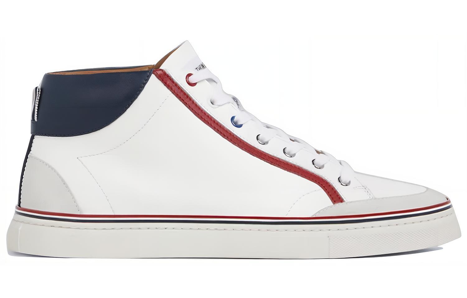 Thom Browne High-Top Sneaker 'White Calfskin' 圖 2