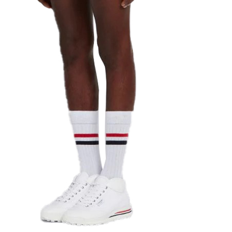 Thom Browne High-Top Sneakers 'White' 圖 5