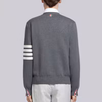 Purchase Thom Browne Ivy Boy Gray Striped Cotton Knit Cardigan Men’s Sweater MKC171A-00219-035