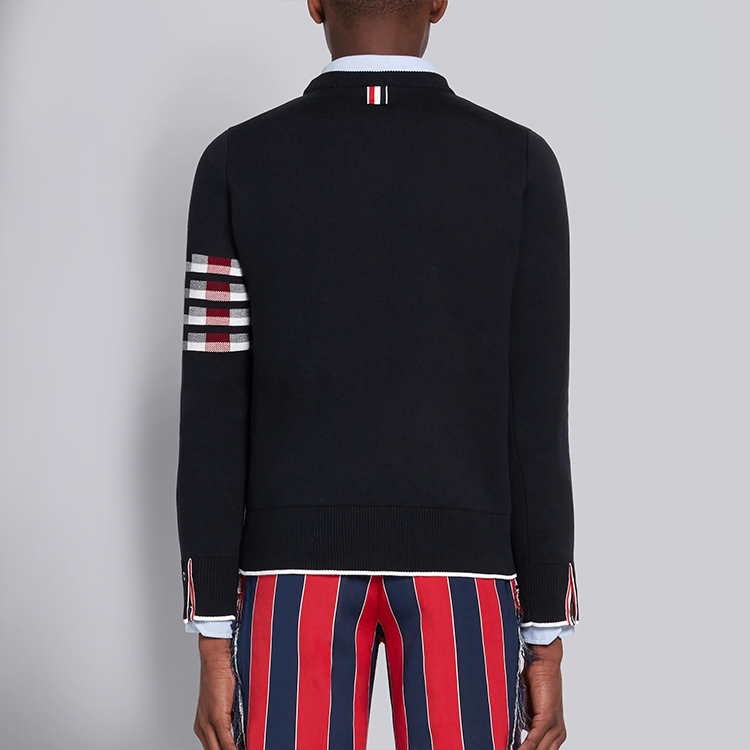 Purchase トムブラウン ジャカードストライプ ヘクターカートゥーン スウェットシャツ ネイビー MKA303A-00219-415