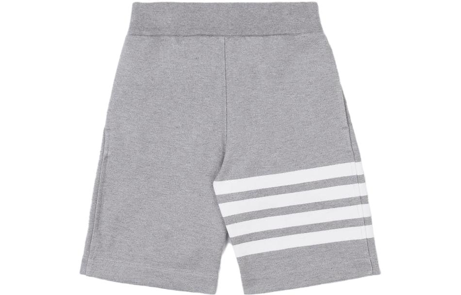 THOM BROWNE Kids Classic Knitted 4-Bar Striped Shorts KJQ02A-07132-035