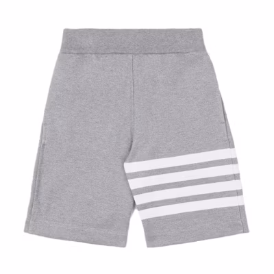 THOM BROWNE Kids Classic Knitted 4-Bar Striped Shorts KJQ02A-07132-035