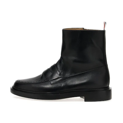 Thom Browne Leather Ankle Boot 'Versatile Black'