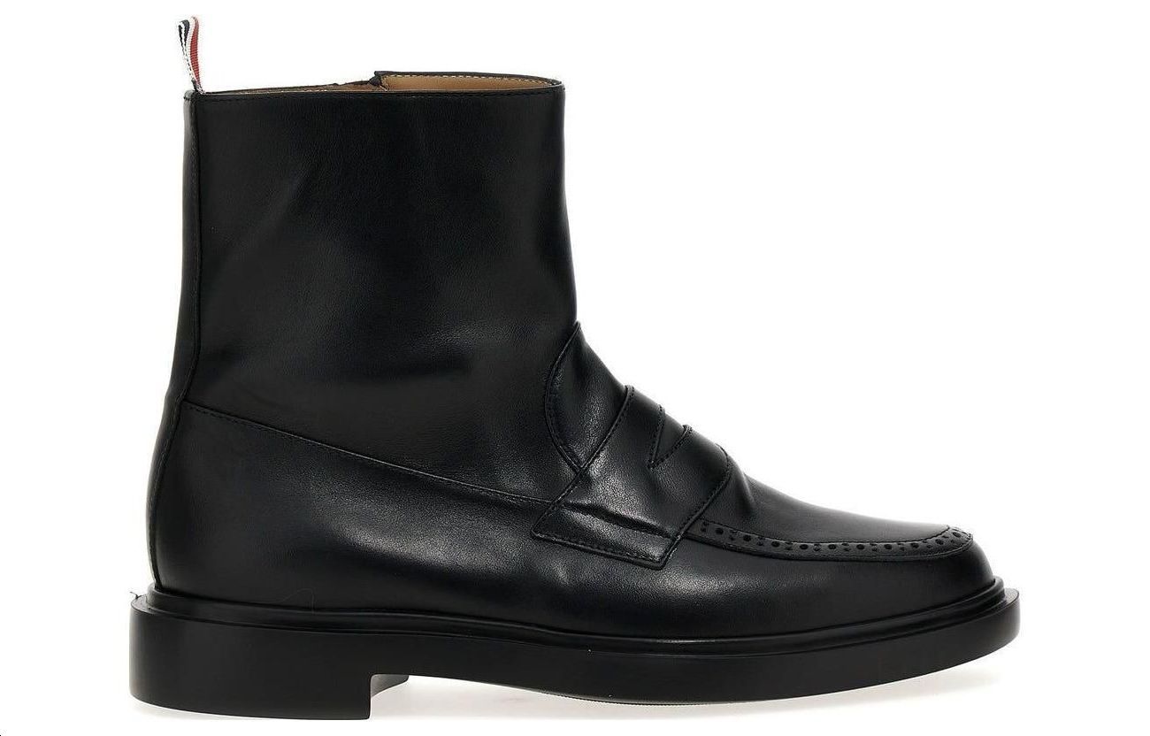 Thom Browne Leather Ankle Boot 'Versatile Black' 圖 2